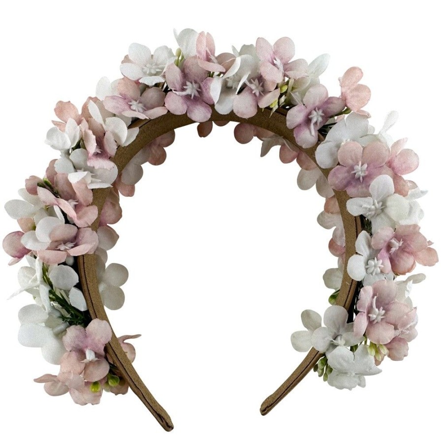 Madchen Trachtenland Hute & Haarschmuck | Blumen Haarreif "Marissa" Mit Zarten Bluten | Rosa