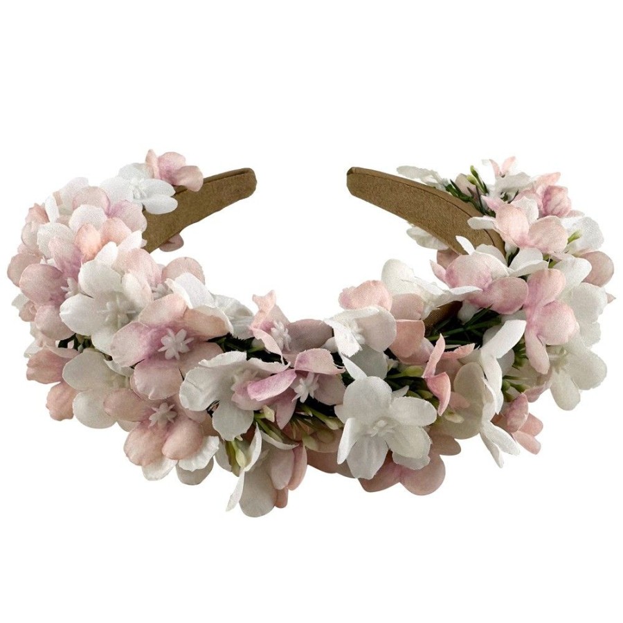 Madchen Trachtenland Hute & Haarschmuck | Blumen Haarreif "Marissa" Mit Zarten Bluten | Rosa