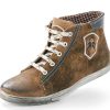 Damen Maddox Sneaker | Maddox Hohe Damen Leder Sneaker "Victoria" Trachten Schuhe | Wood Nappato