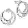 Schmuck LUISIA® | Luisia® Ohrstecker "Infinity Ringe" Mit Zirkonia 66523 - 925 Silber Ohrringe