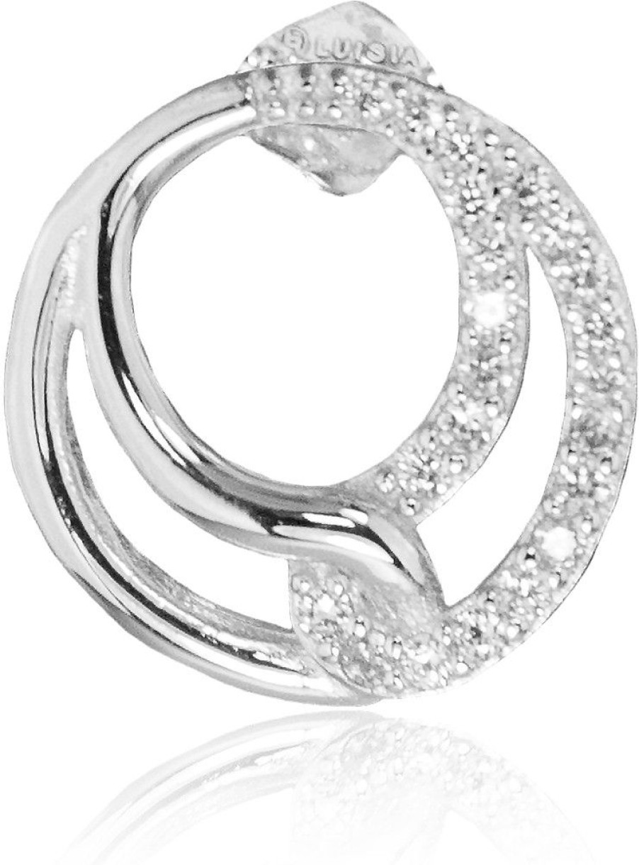 Schmuck LUISIA® | Luisia® Ohrstecker "Infinity Ringe" Mit Zirkonia 66523 - 925 Silber Ohrringe