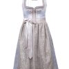 Damen MarJo Dirndl | Marjo Dirndl "Doris" Spitzenschurze 583375 | Himmelblau - 75Cm