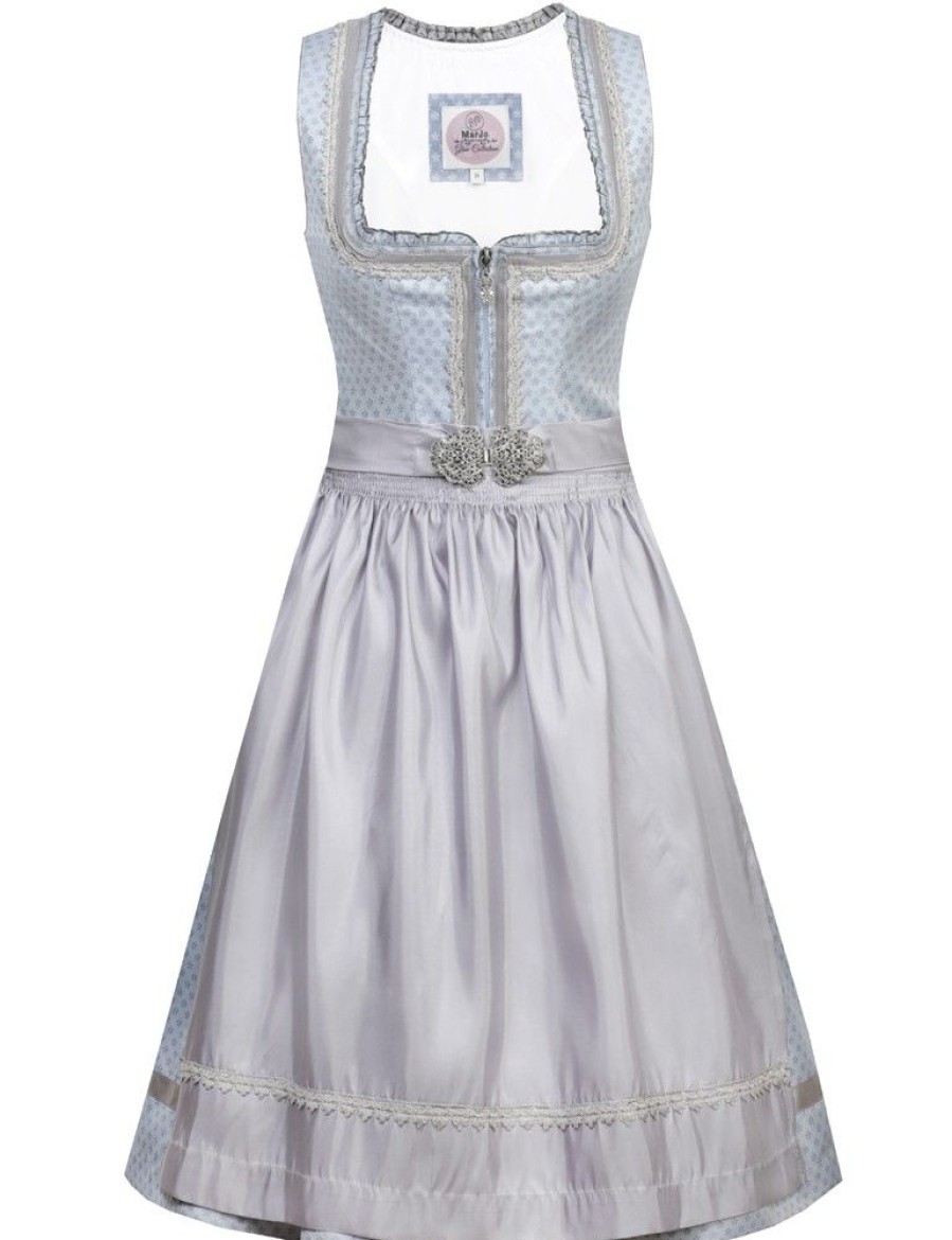 Damen MarJo Dirndl | Marjo Dirndl "Kimba" 599058 | Eisblau Silber - 58Cm