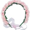 Damen Trachtenland Hute & Haarschmuck | Blumenkranz Zum Binden Mit Rosen - Rosa