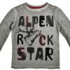 Jungen BONDI Jacken | Bondi Trachten Langarm Shirt "Alpenrocker" Mit Hirschmotiv 29920 - Stone Grau