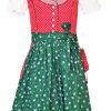 Madchen LEKRA Dirndl | Lekra Kinder Dirndl Nele - 3-Tlg. Rot Grun