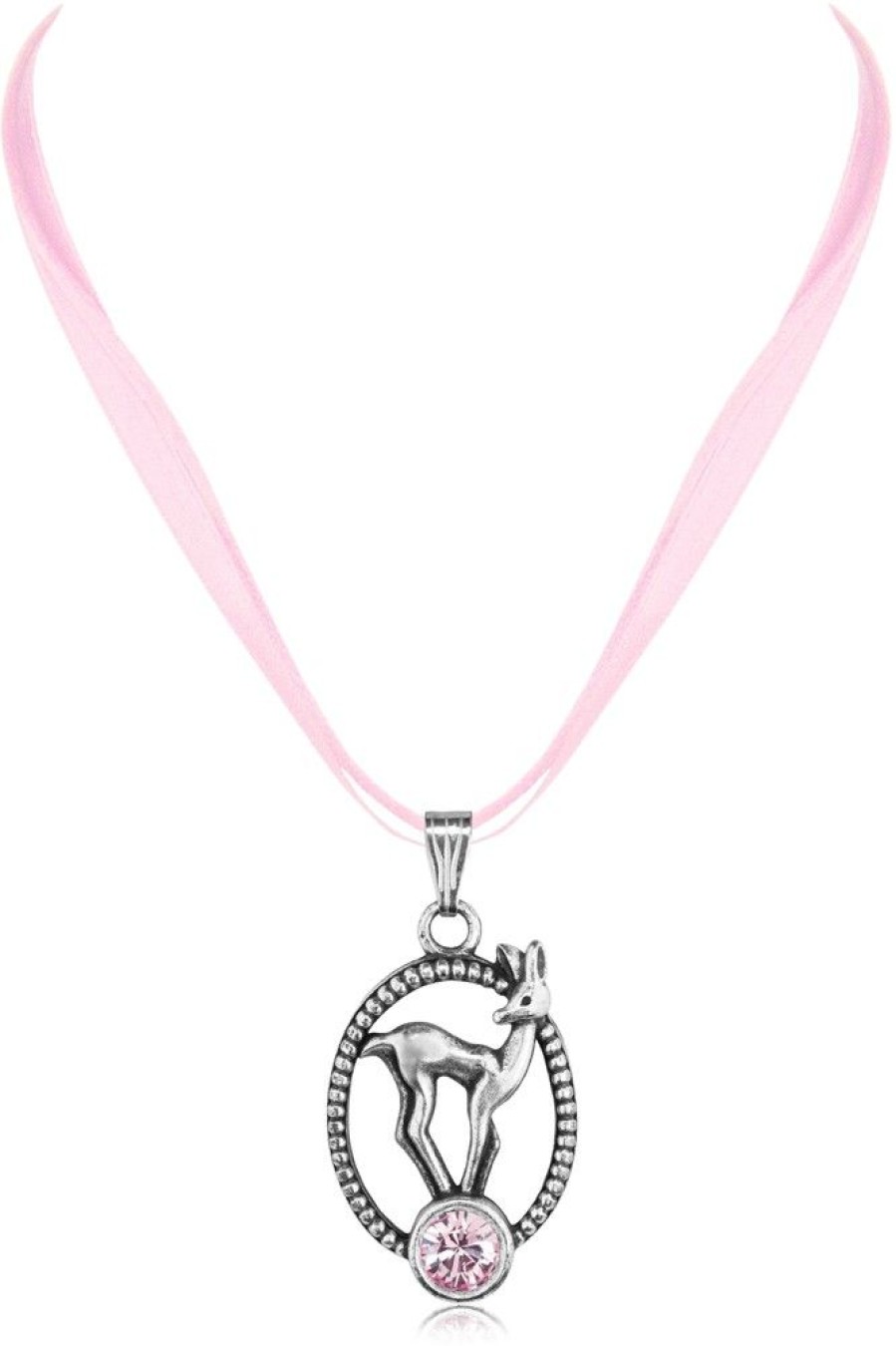 Schmuck LUISIA® | Luisia® Halskette Valentina Reh Mit Kristallen Von Swarovski® - Rosa