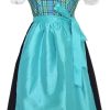 Madchen Isar-Trachten Dirndl | Isar-Trachten Kinder Dirndl "Chloe" 3-Tlg. | Turkis