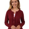 Damen Krüger MADL Trachtenjacken | Kruger Damen Trachtenjacke "Augusta" Mit Lochstickerei | Bordeaux Rot