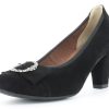 Damen Hirschkogel Pumps | Andrea Conti - Trachten Pumps Mit Zierschnalle - Schwarz