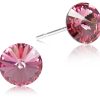 Schmuck LUISIA® | Luisia® Ohrstecker Mit Kristallen Von Swarovski® - 6 Mm - Rosa