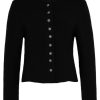 Damen Isar-Trachten Trachtenjacken | Isar-Trachten Damen Strickjacke "Saskia" 57102 | Schwarz