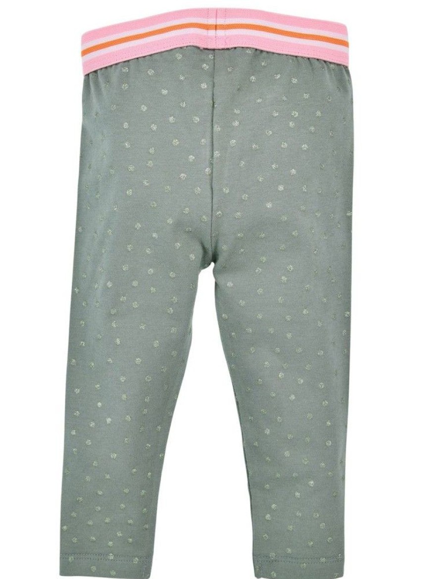 Madchen BONDI Fur´S Baby | Bondi Baby Madchen Leggings "Pilz" 86666 | Salbei Grun