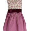 Madchen Isar-Trachten Dirndl | Isar-Trachten Kinder Kleid "Marissa" Rosenmuster 44012 | Beere Rosa