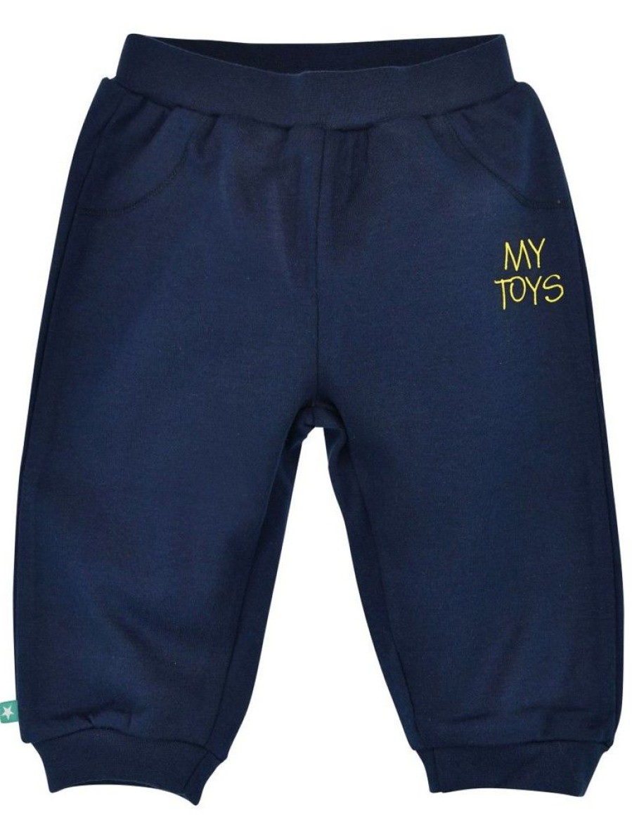 Jungen BONDI Fur´S Baby | Bondi Baby Jogginghose "My Toys" 93656 | Navy