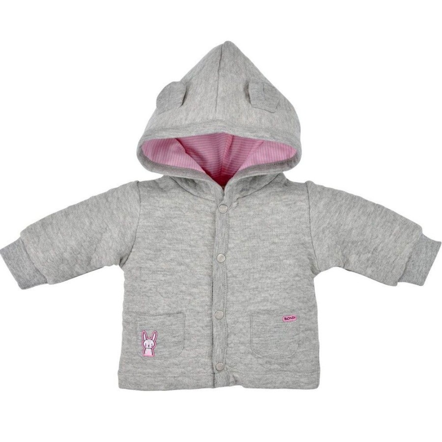 Madchen BONDI Fur´S Baby | Bondi Baby Kapuzenjacke Mit Herzallover | 93630 Grau