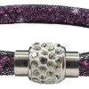 Schmuck Trachtenland | Stardust Armband Einreihig Mit Glitzerkristallen Lila