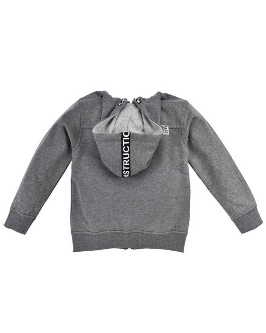 Jungen BONDI Jacken | Bondi Kapuzenjacke "Traktor" Fur Kinder 33184 | Hoodie Anthrazit