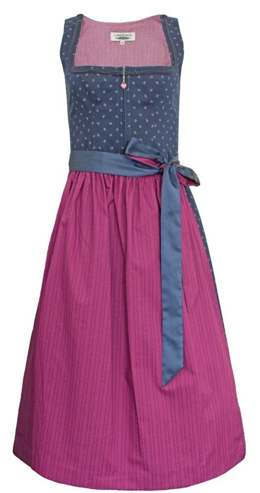 Damen Hiebaum Dirndl | Hiebaum Dirndl "Juliet" - Traditionell | Blau Beere 70Cm