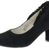 Damen Hirschkogel Pumps | Hirschkogel Damen Pumps "Marina" Mit Ruschenferse 3007806 | Schwarz