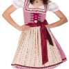 Damen Krüger Dirndl Dirndl | Kruger Madl Dirndl Glam Girl - Rot 60Cm