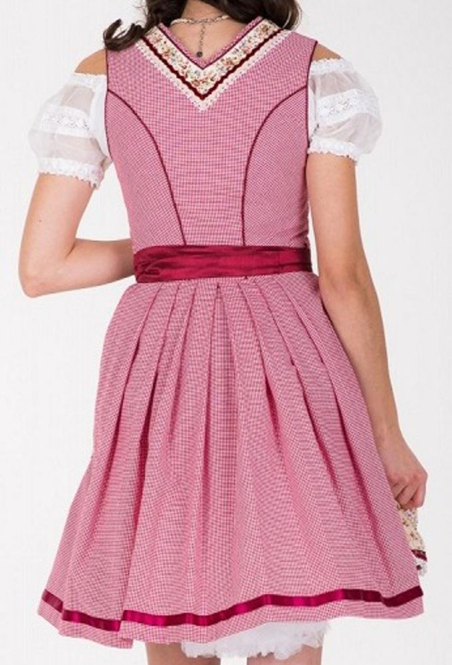 Damen Krüger Dirndl Dirndl | Kruger Madl Dirndl Glam Girl - Rot 60Cm