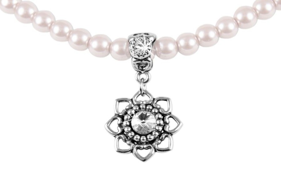 Schmuck LUISIA® Halsketten | Luisia Perlencollier Tessa Mit Herzblute - Rose