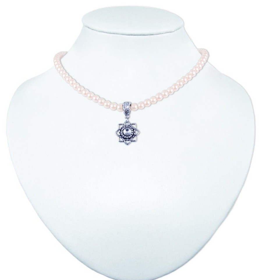 Schmuck LUISIA® Halsketten | Luisia Perlencollier Tessa Mit Herzblute - Rose