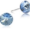 Schmuck LUISIA® | Luisia® Ohrstecker Mit Kristallen Von Swarovski® - 6 Mm Light Safir / Hellblau