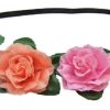 Madchen Trachtenland Hute & Haarschmuck | Blumen Haarband Mit Rosen - Bunt