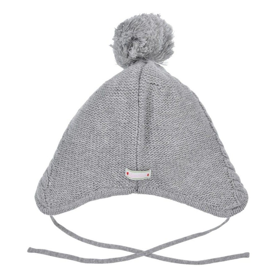 Madchen BONDI Hute & Haarschmuck | Bondi Baby Kleinkinder Strickmutze "Pilz" 86682 | Grey Melange