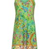 Damen Ringella Nachtwasche | Ringella Armelloses Sommer Kleid "Bloomy" 3251006 | Grasgrun