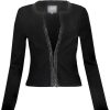 Damen MarJo Trachtenjacken | Marjo Damen Trachten Jacke "Ashley" Mit Hirschmotiv 178900 | Schwarz