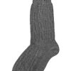 Herren Marschall Trachten Strumpfe | Trachten Shopper Socken Mit Zopfmuster - Trachtenstrumpfe | Dunkelgrau